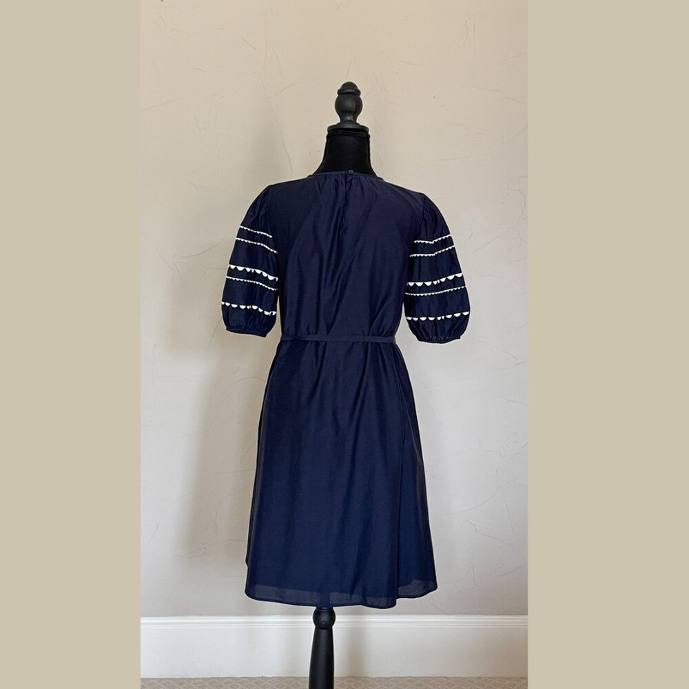 Cotton Casual Dress with Sleeves. XS.